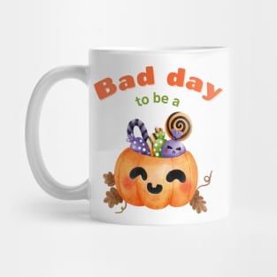 Bad Day To Be A Pumpkin Funny Cute Kawaii Mug